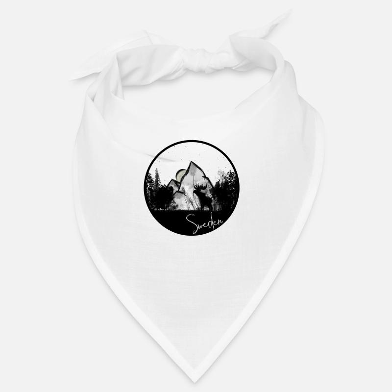 Impression Suède - Bandana - blanc