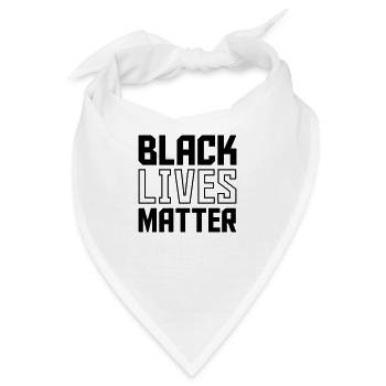 black lives - Bandana - Weiß - Vorne
