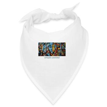 Urban Canvas - Kunst des Kubismus - Bandana - Weiß - Vorne