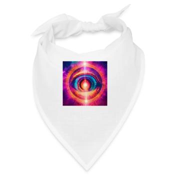 Weltall Spiritualität - Bandana - Weiß - Vorne