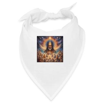 Spiritualität Weltall - Bandana - Weiß - Vorne