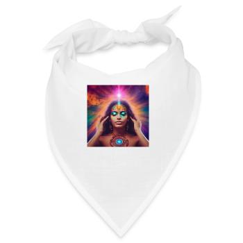 Weltall Spiritualität - Bandana - Weiß - Vorne
