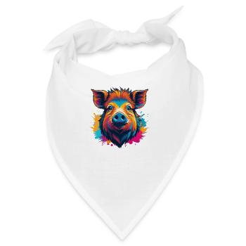 Eber - Bandana - Weiß - Vorne