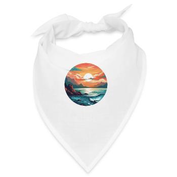 Stiller Morgen - Bandana - Weiß - Vorne