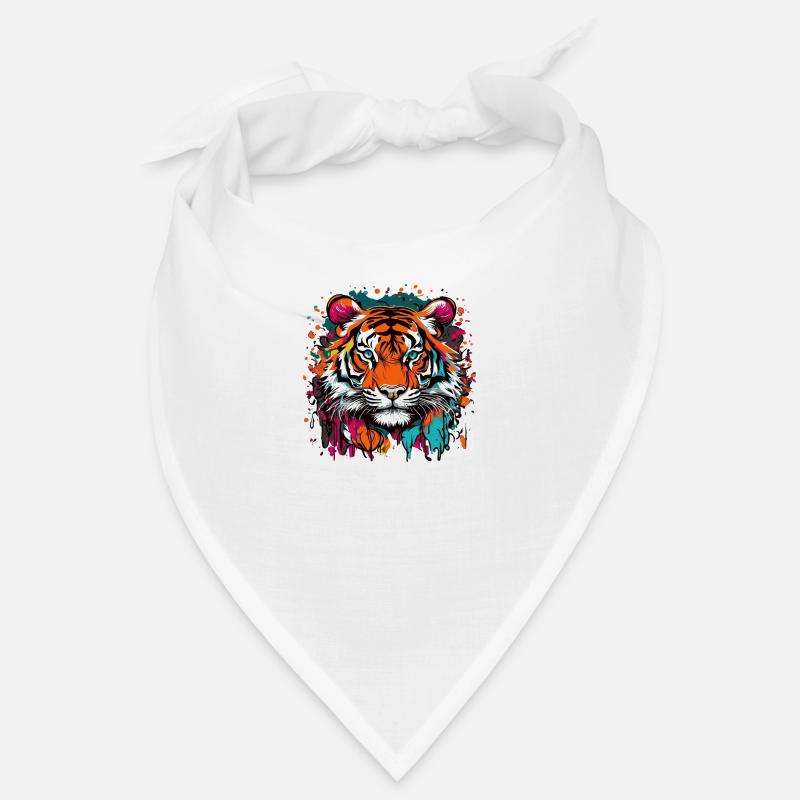 Farbenfroher Tiger Bandana