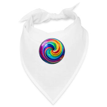 Magic Swirl Murmel - Bandana - Weiß - Vorne