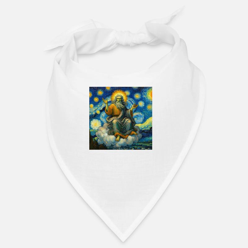 Dieu dans un Van Gogh - Bandana - blanc