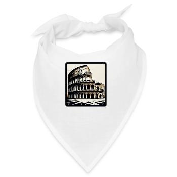 Kolosseum in Rom - Bandana - Weiß - Vorne