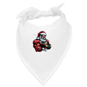 Curling Santa - Bandana - Weiß - Vorne