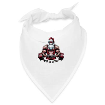 Keep on Lifting Santa Style - Bandana - Weiß - Vorne