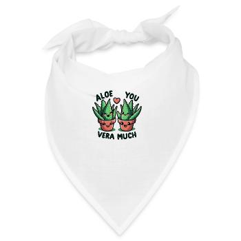 Aloe you vera much - Bandana - Weiß - Vorne