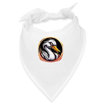 angry swan - Bandana - Weiß - Vorne