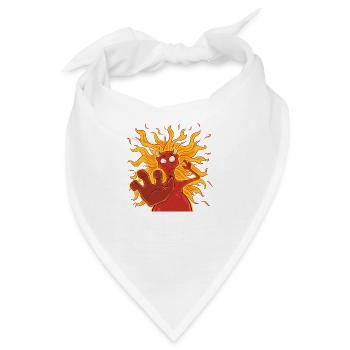 Satan wants you! - Bandana - Weiß - Vorne