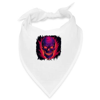 adult clothing fingers bday geek - Bandana - Weiß - Vorne