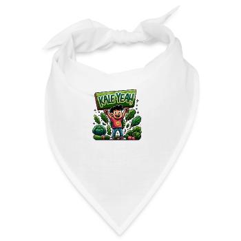 Kale Yeah - Bandana - Weiß - Vorne
