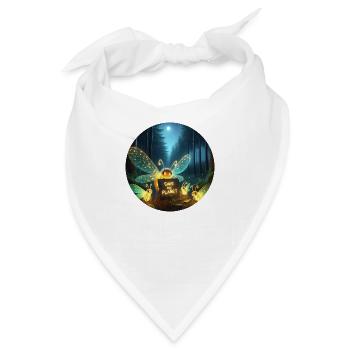 Glühwürmchen Familie - Bandana - Weiß - Vorne