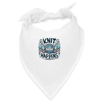 Knit Happens - Bandana - Weiß - Vorne