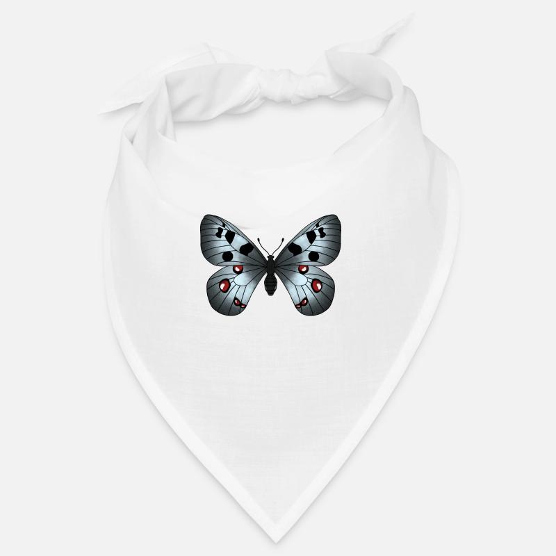 Schmetterling grau Bandana