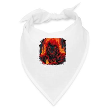 gorilla humor animal kingdom present ape - Bandana - Weiß - Vorne