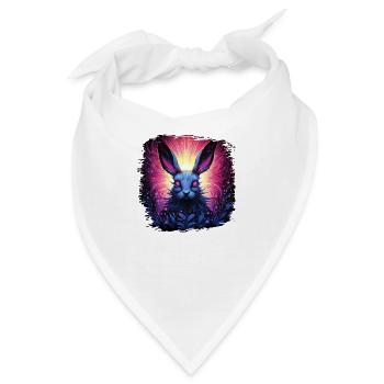 happy easter easter 2022 easter bunny awesome - Bandana - Weiß - Vorne