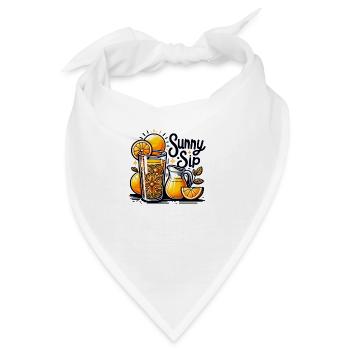 Sunny Sip - Bandana - Weiß - Vorne