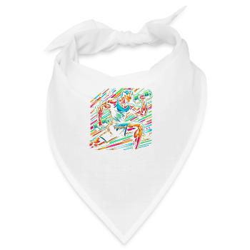 Muskelkraft: Bizepscurls Kunstwerk - Bandana - Weiß - Vorne