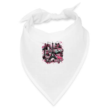 Stadtwunder Paris Hollywood – Romantische Metropol - Bandana - Weiß - Vorne