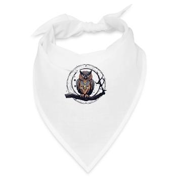 magic owl 1 - Bandana - Weiß - Vorne