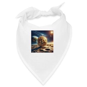 Bitcoin moon - Bandana - Weiß - Vorne