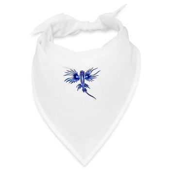 BLAUER DRACHE - Bandana - Weiß - Vorne