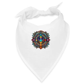 Yoga Chakra Mantra - Bandana - Weiß - Vorne