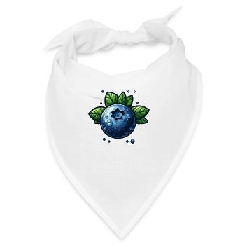 Heidelbeeren feuchte Beere - Bandana - Weiß - Vorne
