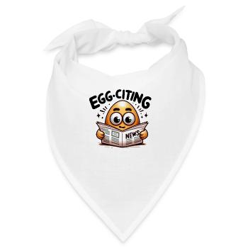 Egg Citing News - Bandana - Weiß - Vorne