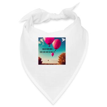 Luftballon Geschenkidee - Bandana - Weiß - Vorne