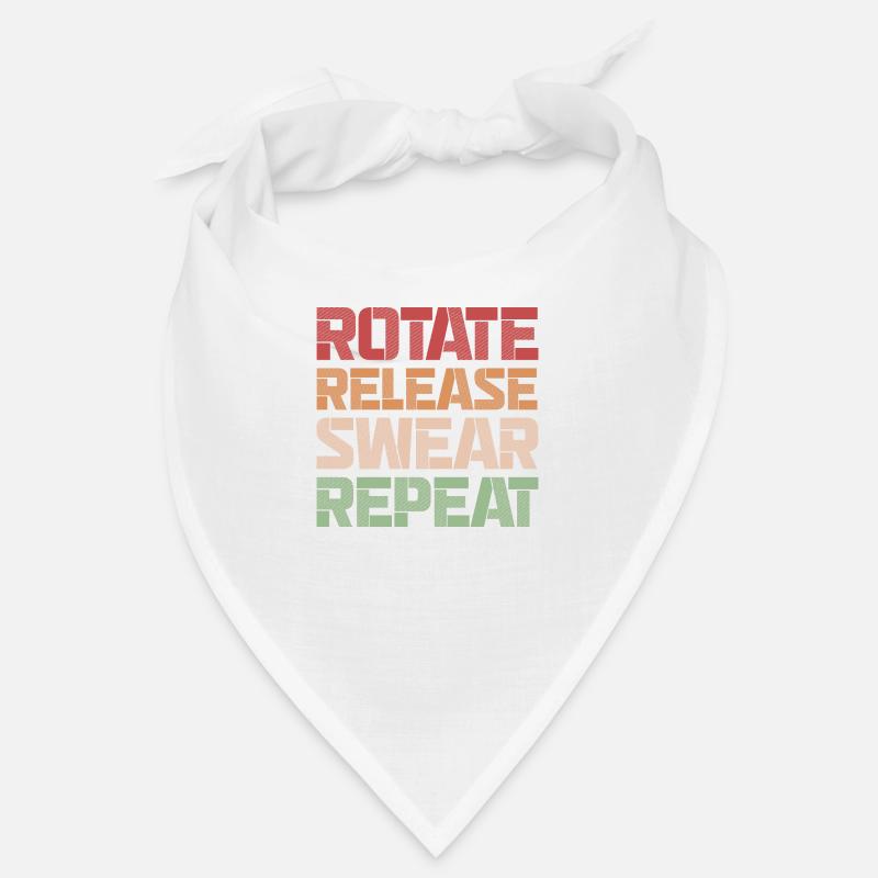 Rotate Release Swear Repeat Cheerleading Baton Bandana