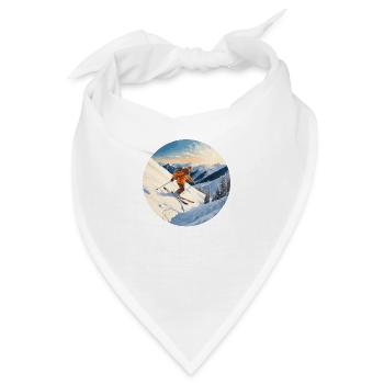 Alpiner Nervenkitzel - Bandana - Weiß - Vorne