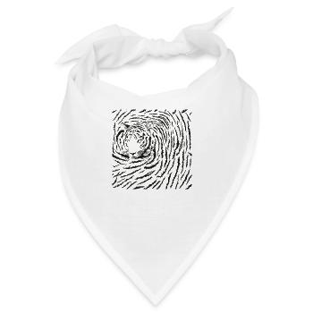 Background Tiger Latin Panthera tigris tigris - Bandana - Weiß - Vorne