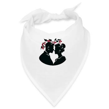 Unter dem Mistelzweig - Bandana - Weiß - Vorne
