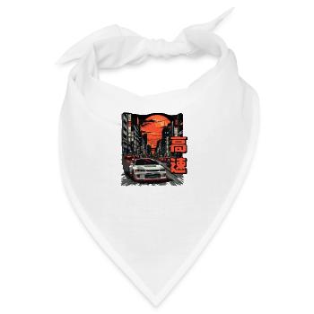 JDM Lancer Evo Vintage Straßenrennen - Bandana - Weiß - Vorne