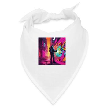 Graffiti Sprayer - Bandana - Weiß - Vorne