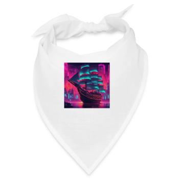 Segelschiff - Bandana - Weiß - Vorne