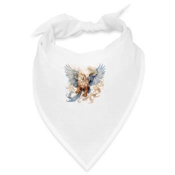 Mythischer Greif - Bandana - Weiß - Vorne
