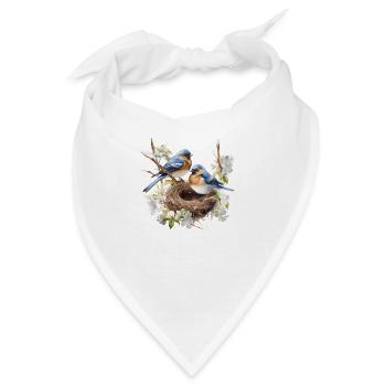 Singvogel-Nest - Bandana - Weiß - Vorne