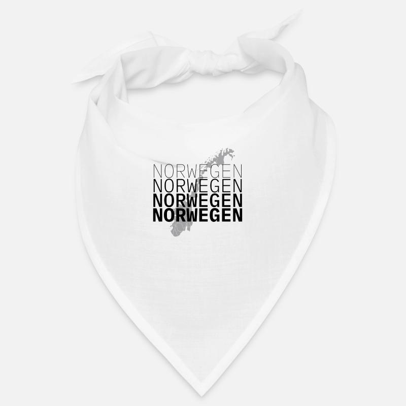 Norway four lettering with map Bandana
