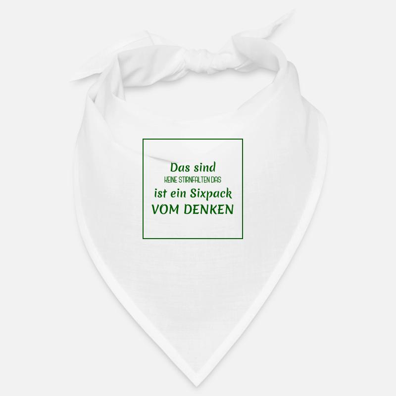 witzige sprüche - denken vs. sixpack Bandana