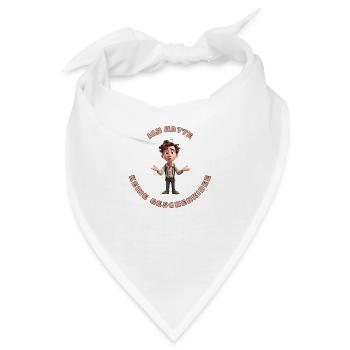 Keine Ahnung :) - Bandana - Weiß - Vorne