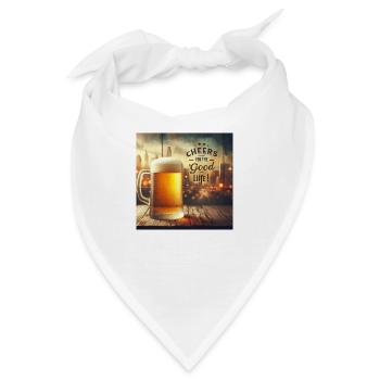 Biersprüche für Outfits - Bandana - Weiß - Vorne