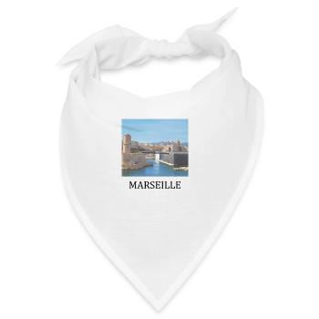 Marseille - Bandana - Weiß - Vorne