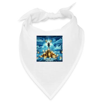 Bitcoin Krypto - Bandana - Weiß - Vorne
