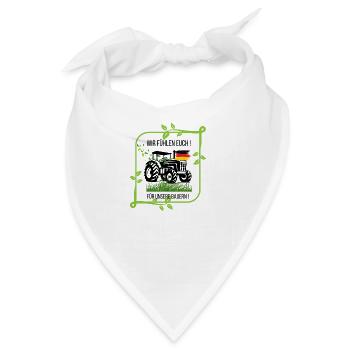 Bauern - Bandana - Weiß - Vorne